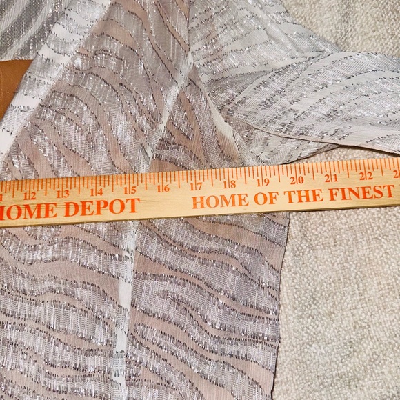 ✨ Michael Michael Kors Metallic Shimmer Midi Dress Chain Waist L - Picture 11 of 16